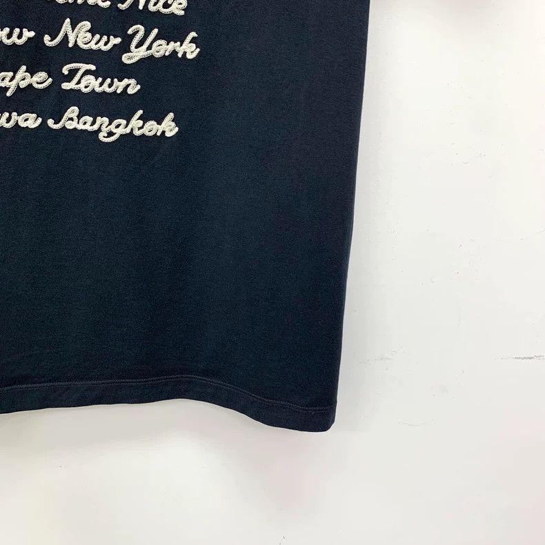 Louis Vuitton Louis Vuitton Black logo monogrammed embroidered cotton cr Size US XL / EU 56 / 4 - 4 Thumbnail