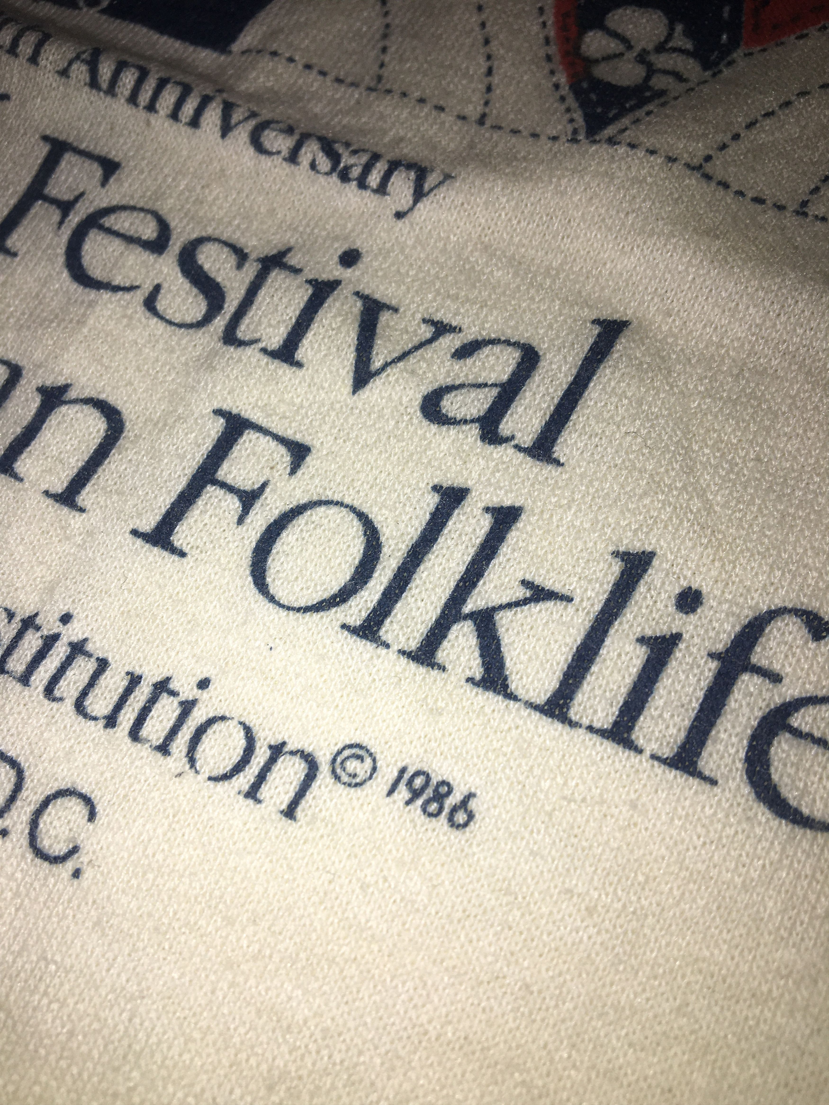 Vintage Vintage 1986 Festival Of American Folklife Shirt Size US S / EU 44-46 / 1 - 6 Thumbnail