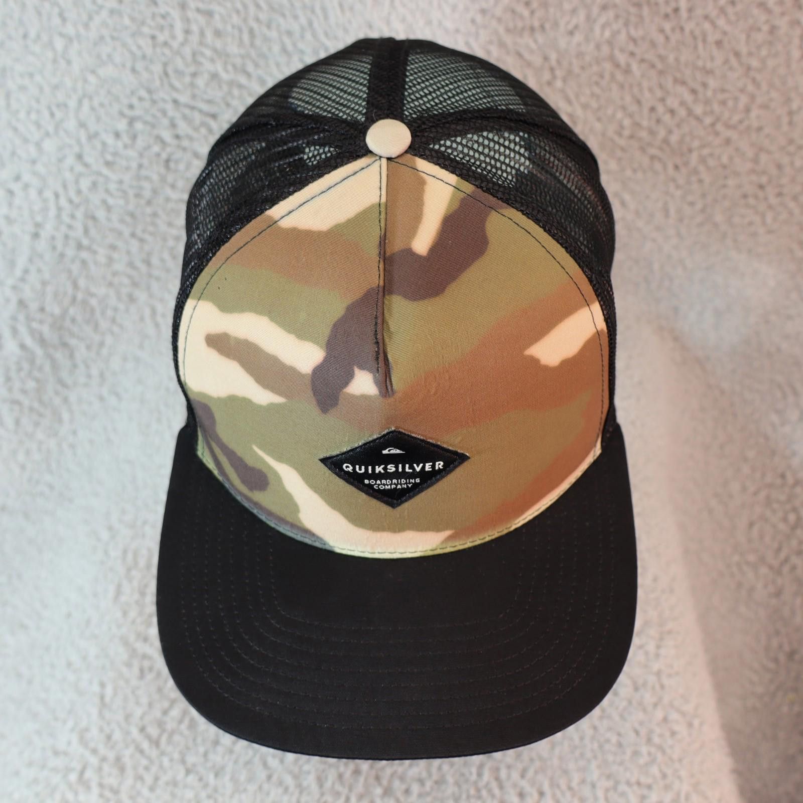 Quiksilver Quiksilver Trucker Hat Camo Snapback OS Surf Skate Mesh Size ONE SIZE - 3 Thumbnail