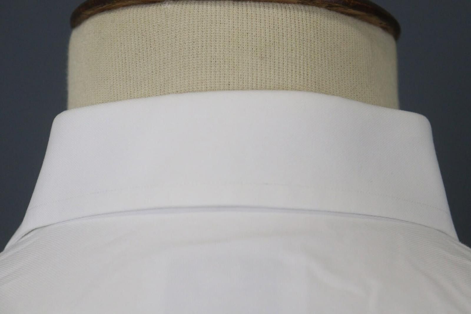 Designer Boggi White Cotton Collared Front Dress Shirt Size 40 Size 38R - 12 Thumbnail