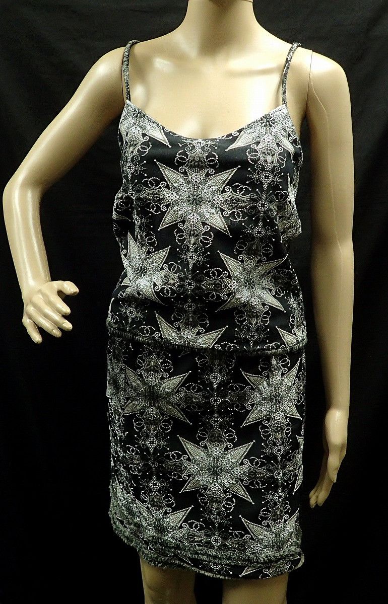 Chanel Chanel CHANEL Embroidery Polyester Nylon Spandex Setup Plastic / Synthetic Tops P28810V18723 DUTY FREE for USA Size ONE SIZE - 1 Thumbnail