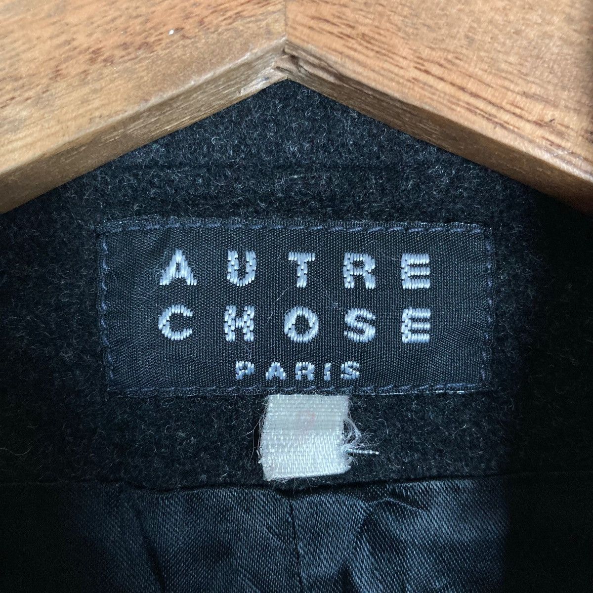 Vintage Vintage Autre Chose Paris Flat Button Coat Blazer Wool Size XXS / US 00 / IT 34 - 6 Thumbnail