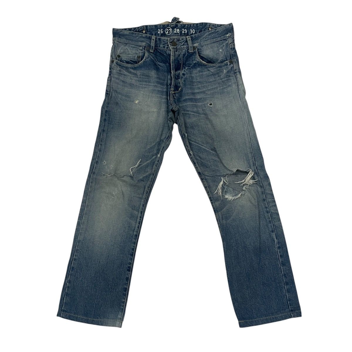 Japanese Brand Vintage Japanese Designer Distressed Buckle Denim Size US 30 / EU 46 - 1 Thumbnail