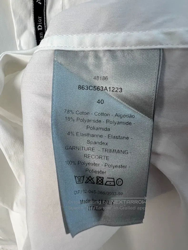 Dior Dior White door-breasted shirt Size US XXS / EU 40 - 5 Thumbnail