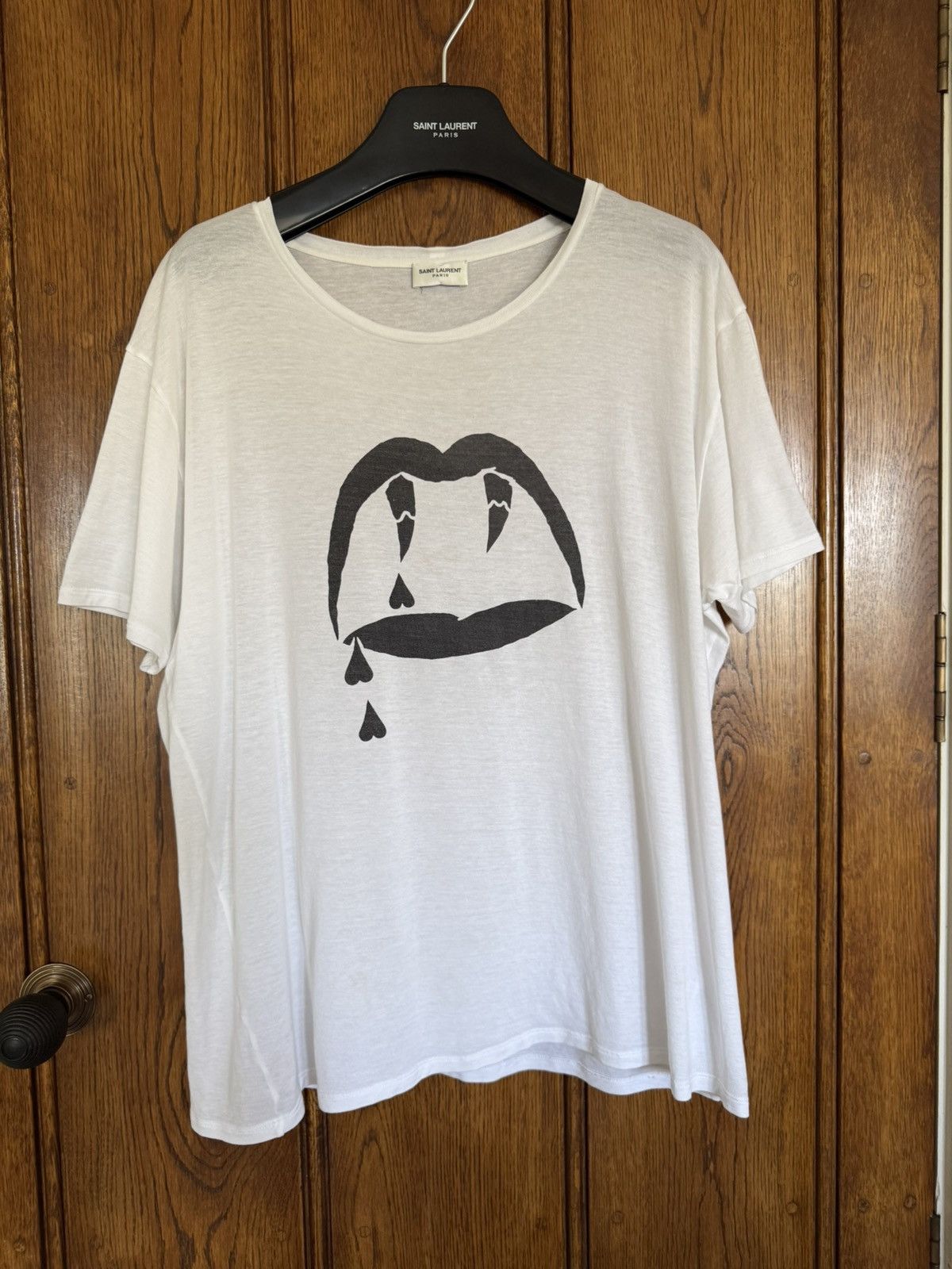 Saint Laurent Paris Hedi Slimane SLP Blood Luster T shirt | Grailed