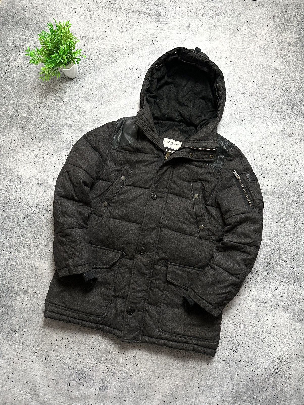 Chevignon Vintage Chevignon Down Puffer TOGS Parka Jacket Size US M / EU 48-50 / 2 - 2 Thumbnail