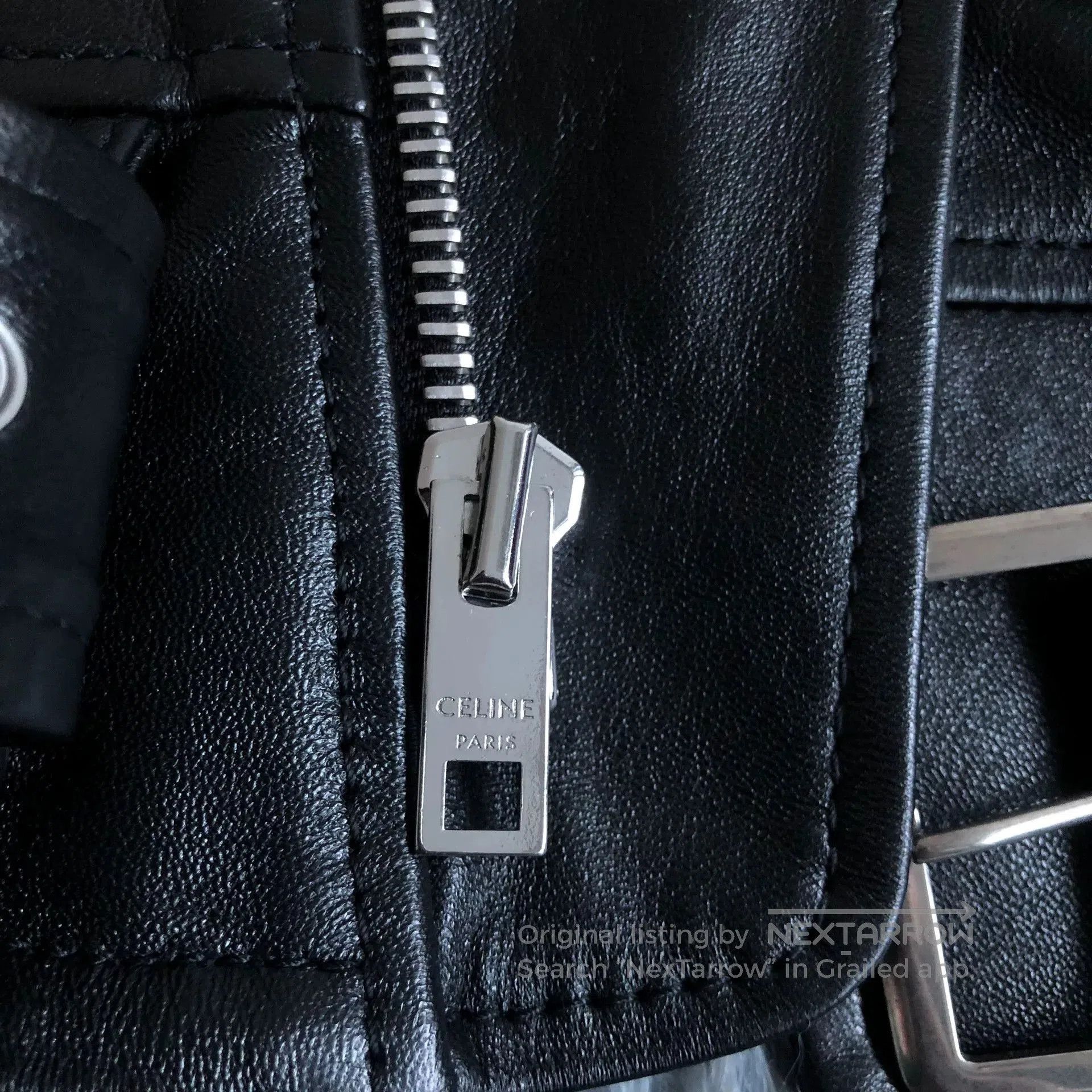 Celine Celine Motorcycle Leather Jacket. Size XS / US 0-2 / IT 36-38 - 4 Thumbnail