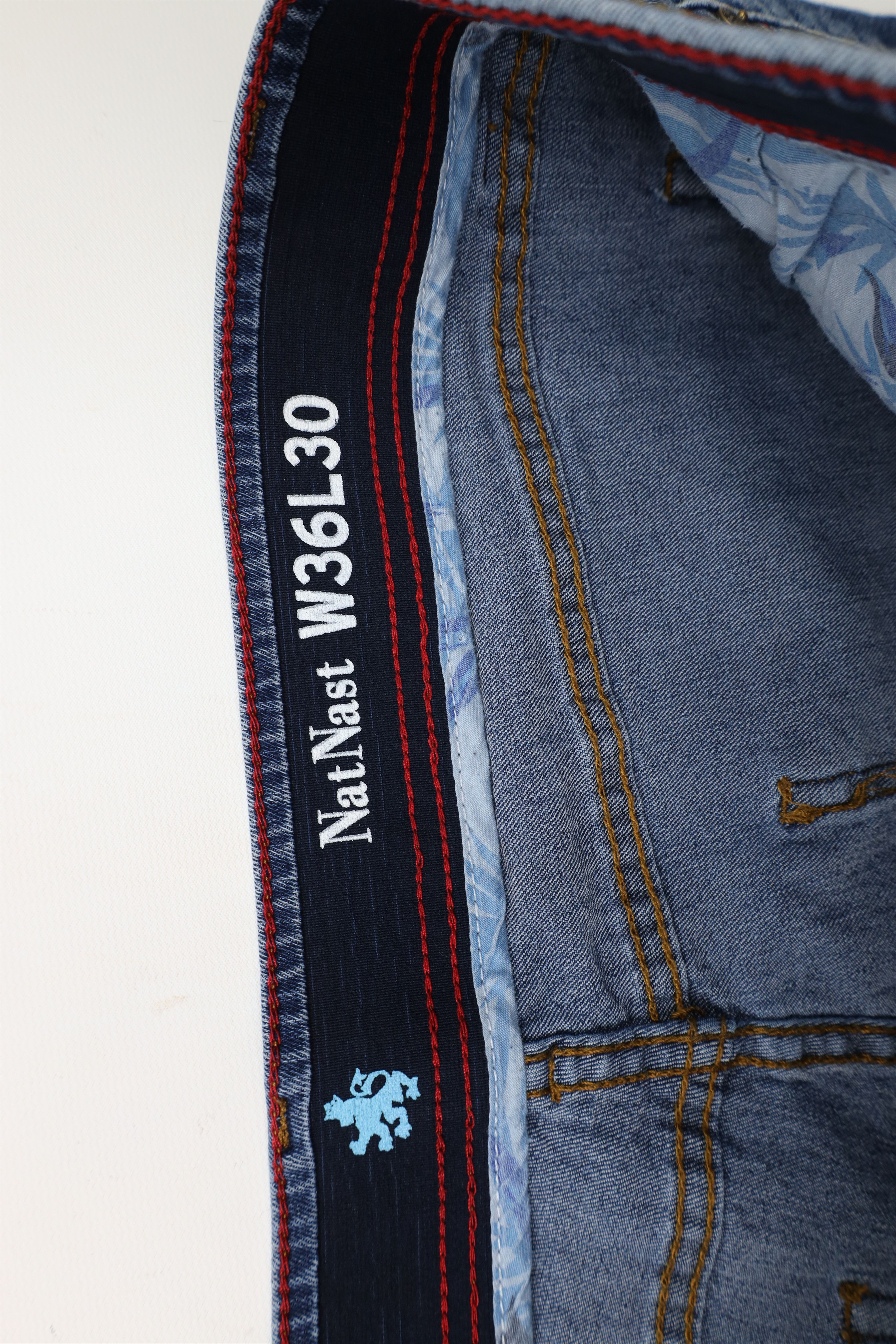 Nat Nast × Vintage Nat Nast Luxury Originals Straight Leg Denim Jeans Blue Size US 36 / EU 52 - 8 Thumbnail