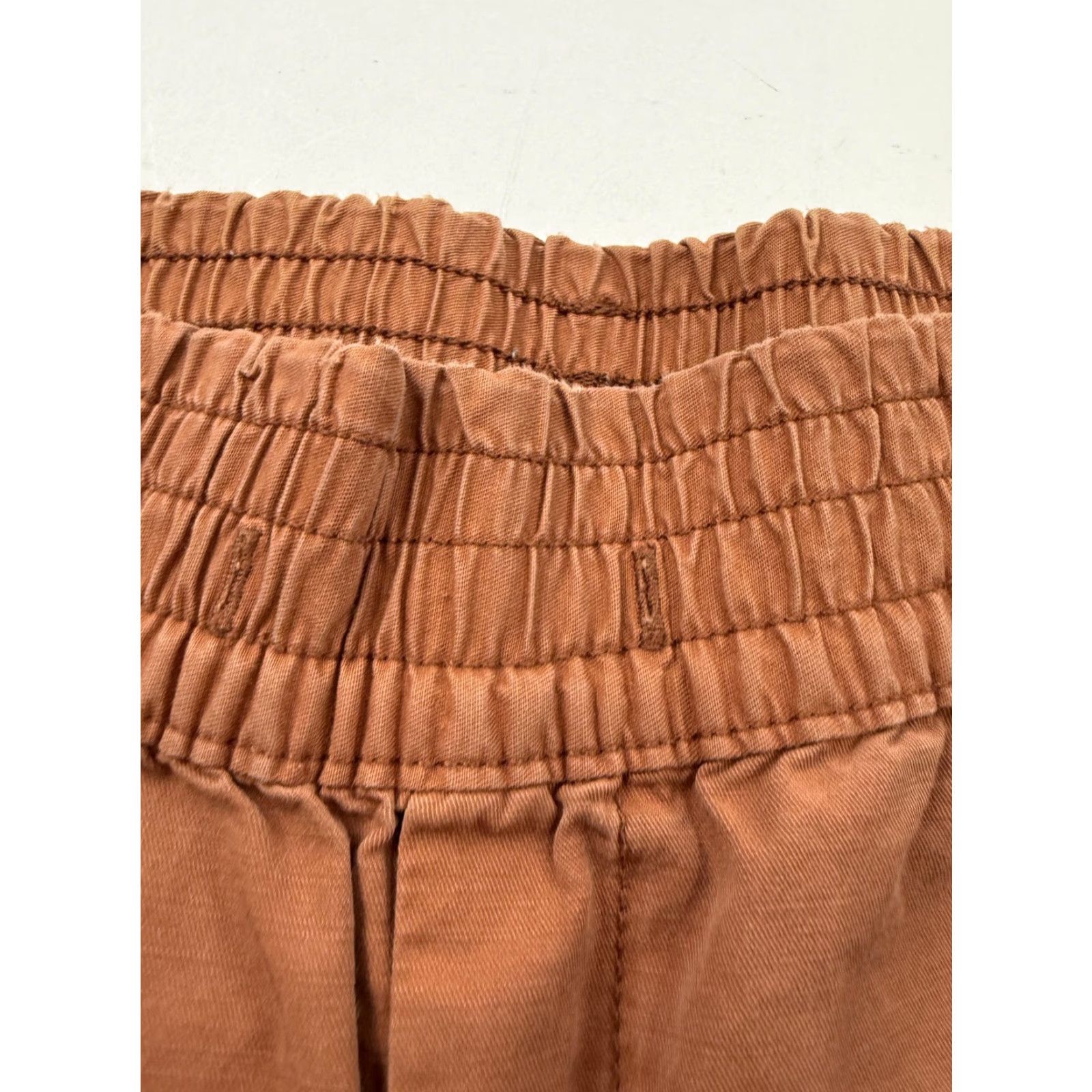 Gap Gap Pants Womens 8 Brown Pull On Straight Leg Chino Twill Elastic Waist Casual Size 30" / US 8 / IT 44 - 4 Thumbnail