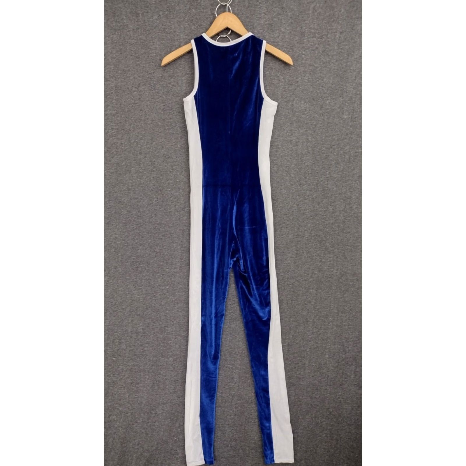 Vintage Codigo Women's Yoga Sleeveless Tight 1/4 Zip Round Neck Blue Jumpsuit Size S Size 28" / US 6 / IT 42 - 2 Thumbnail