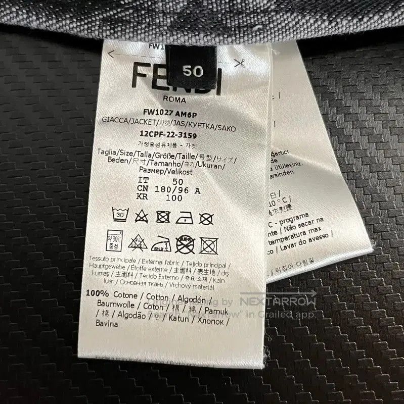 Fendi Fendi Black Cotton Men's Jacket . Size US L / EU 52-54 / 3 - 5 Thumbnail