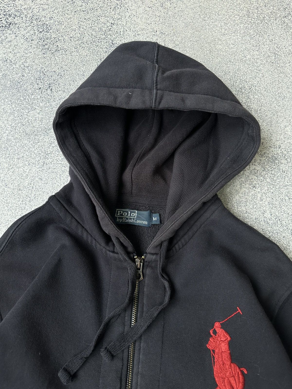 Polo Ralph Lauren × Vintage Vintage Polo Ralph Lauren Club Big Horse Zip Hoodie Size US M / EU 48-50 / 2 - 7 Thumbnail