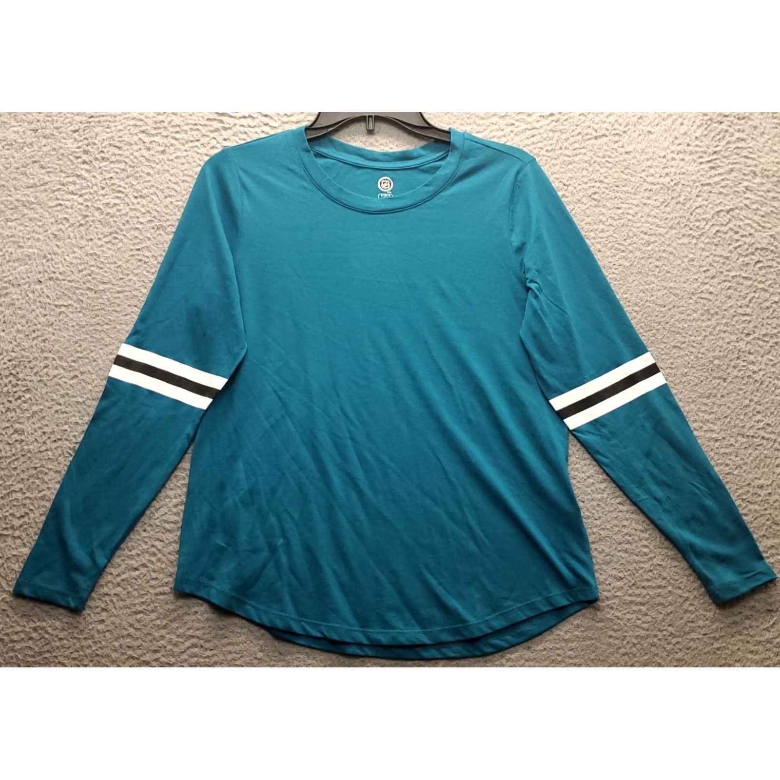 NHL NHL Shirt Womens Small Green Cotton Long Sleeve Crew Neck Pullover Top Size S / US 4 / IT 40 - 2 Thumbnail