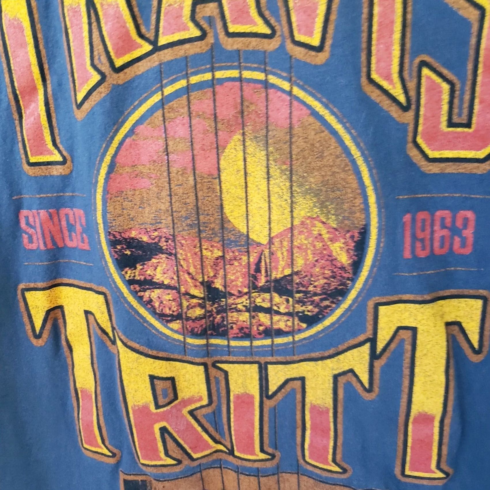 Next Level Travis Tritt Men's L Gray T-shirt Front Graphic Next Level Size US L / EU 52-54 / 3 - 7 Thumbnail