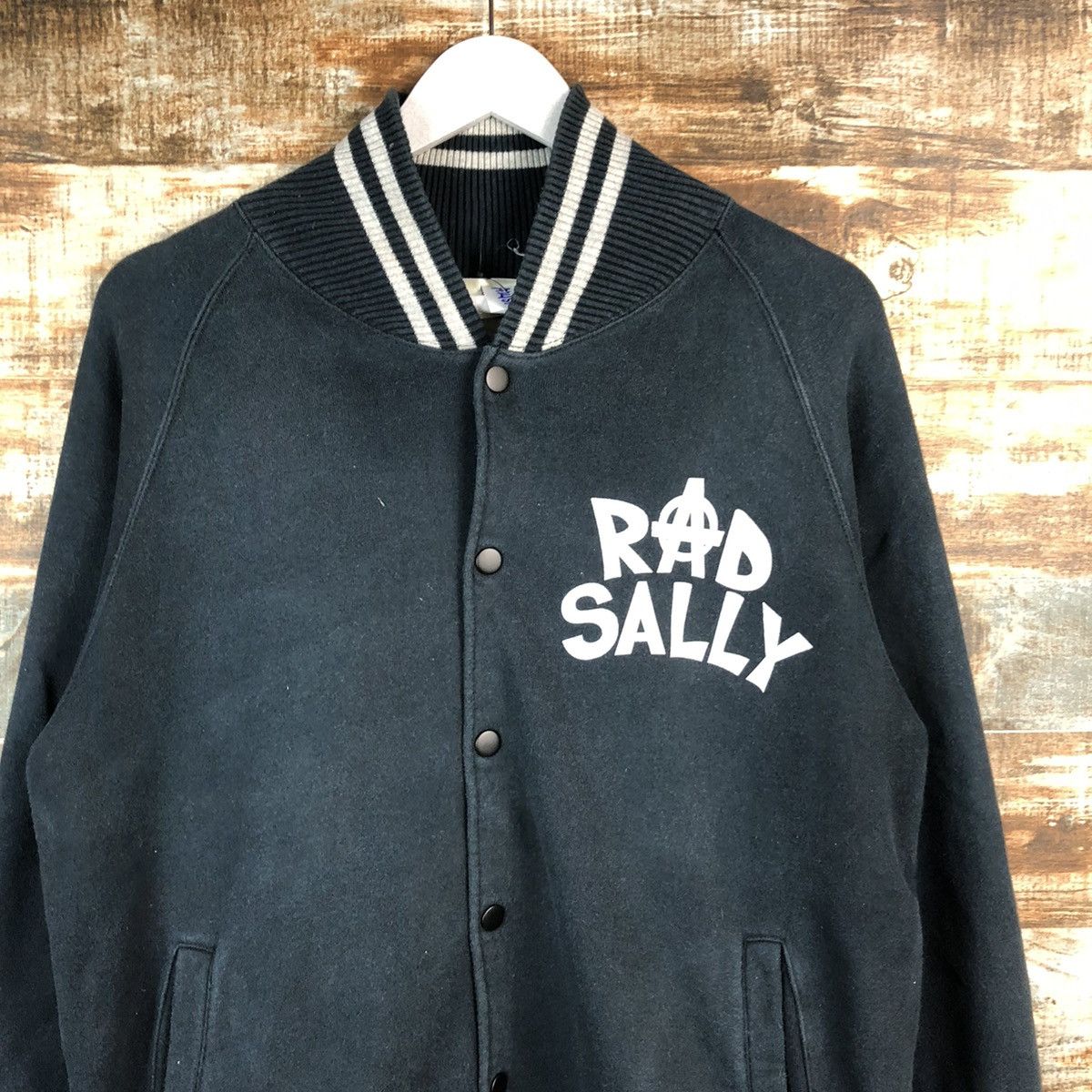 Japanese Brand DL Rad Sally skull Bombers varsity sweater Jacket #A2451 Size US M / EU 48-50 / 2 - 6 Thumbnail