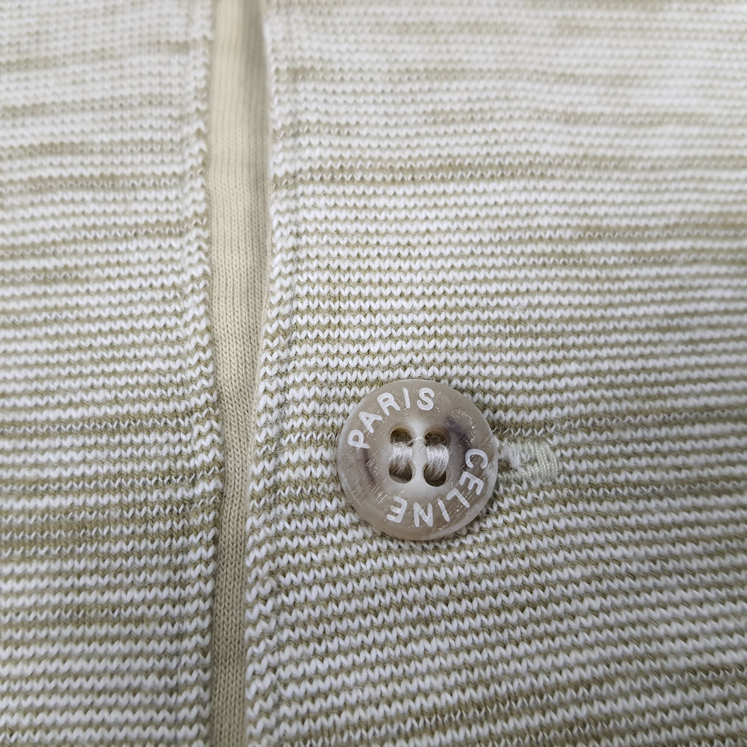 Celine Vintage Celine Paris Italian Designer Button T-shirt Size US L / EU 52-54 / 3 - 6 Thumbnail