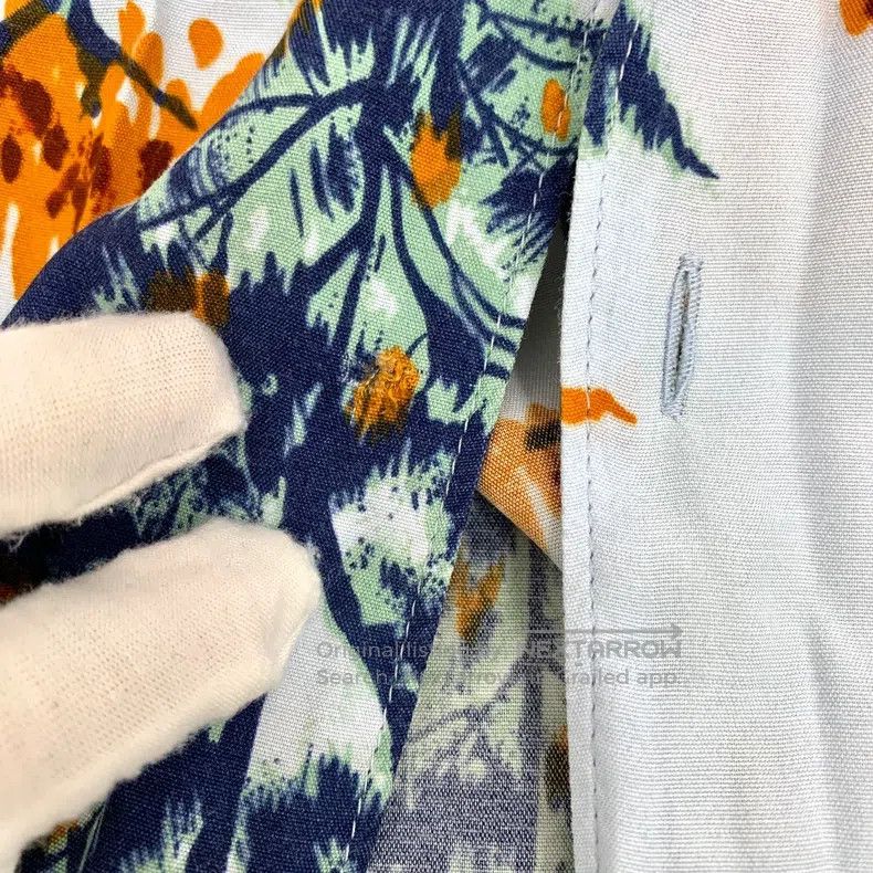 Acne Studios Acne Studios Light Blue Floral Print All-Over Printed Coll Size US M / EU 48-50 / 2 - 7 Thumbnail