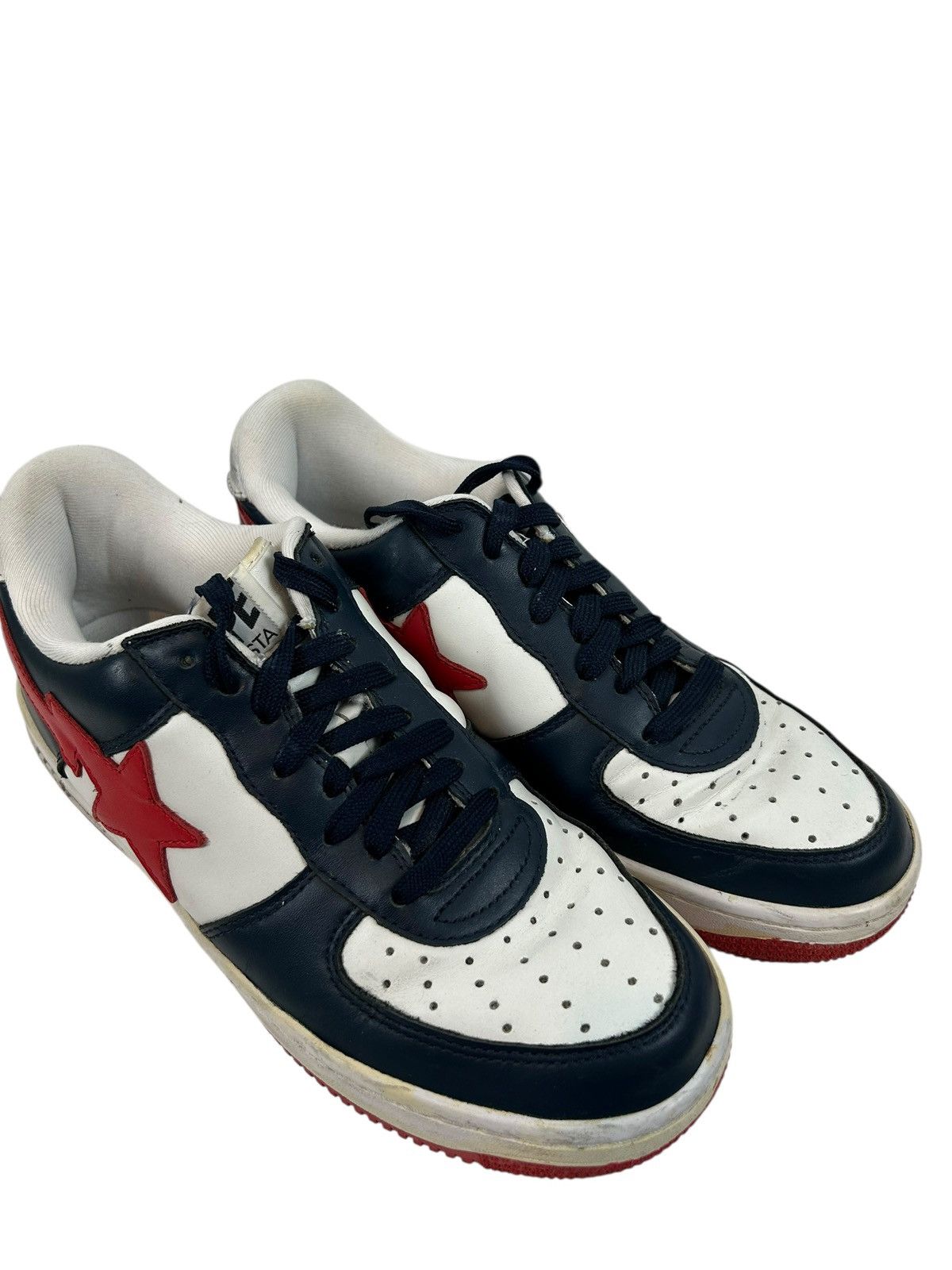 Bape Bape Sta Low Top 9 Red White Blue Size US 9 / EU 42 - 4 Thumbnail