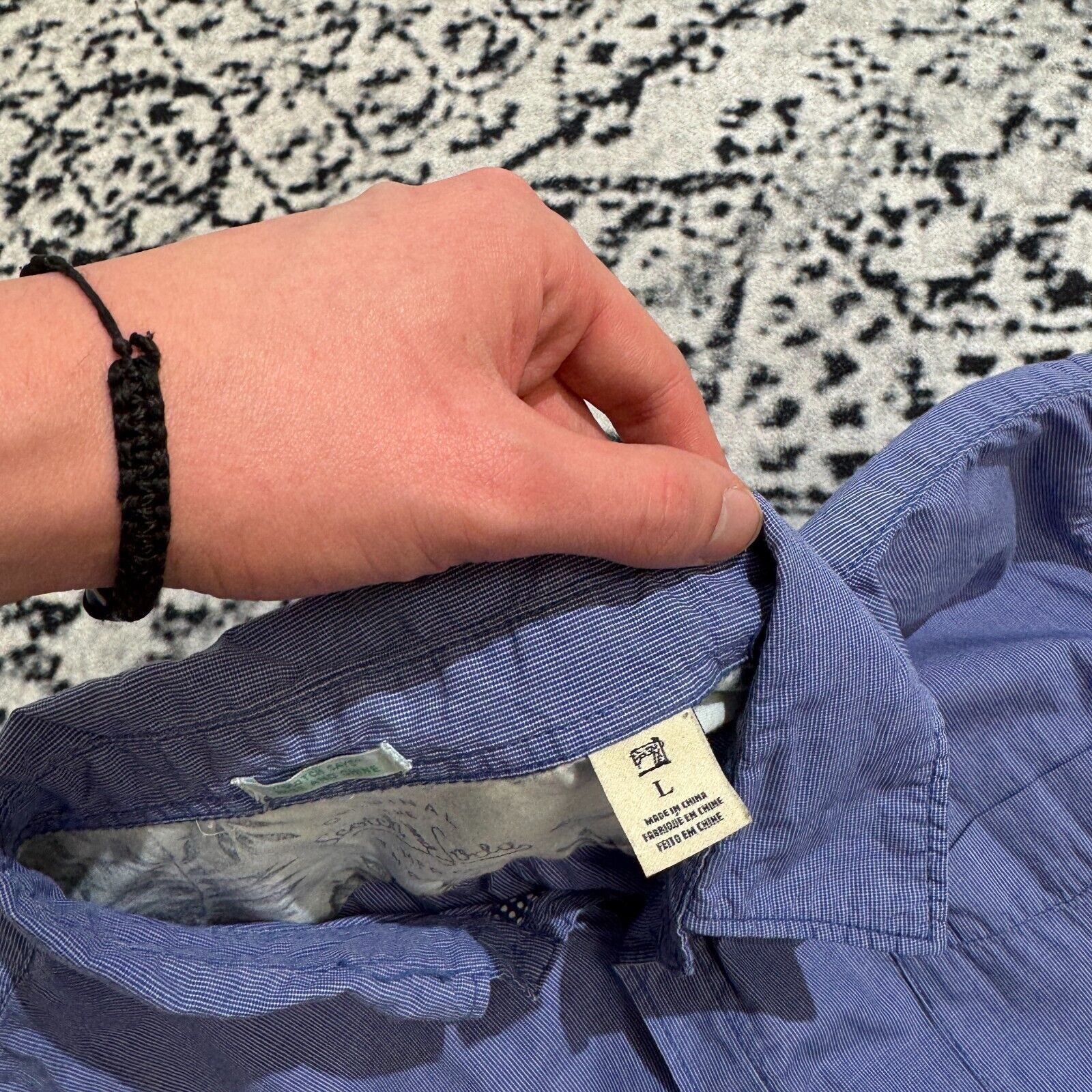 Scotch & Soda × Vintage Vintage Scotch Soda Unisex Blue Cotton Shirt Size L Y2K 90s Size US L / EU 52-54 / 3 - 6 Thumbnail