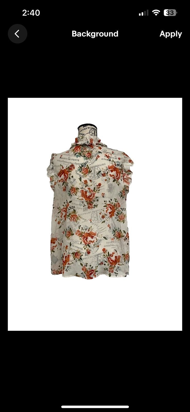 Mossimo Mossimo Floral Sheer Ruffle Blouse Fairy Core Y2k Boho XL Size XL / US 12-14 / IT 48-50 - 4 Thumbnail