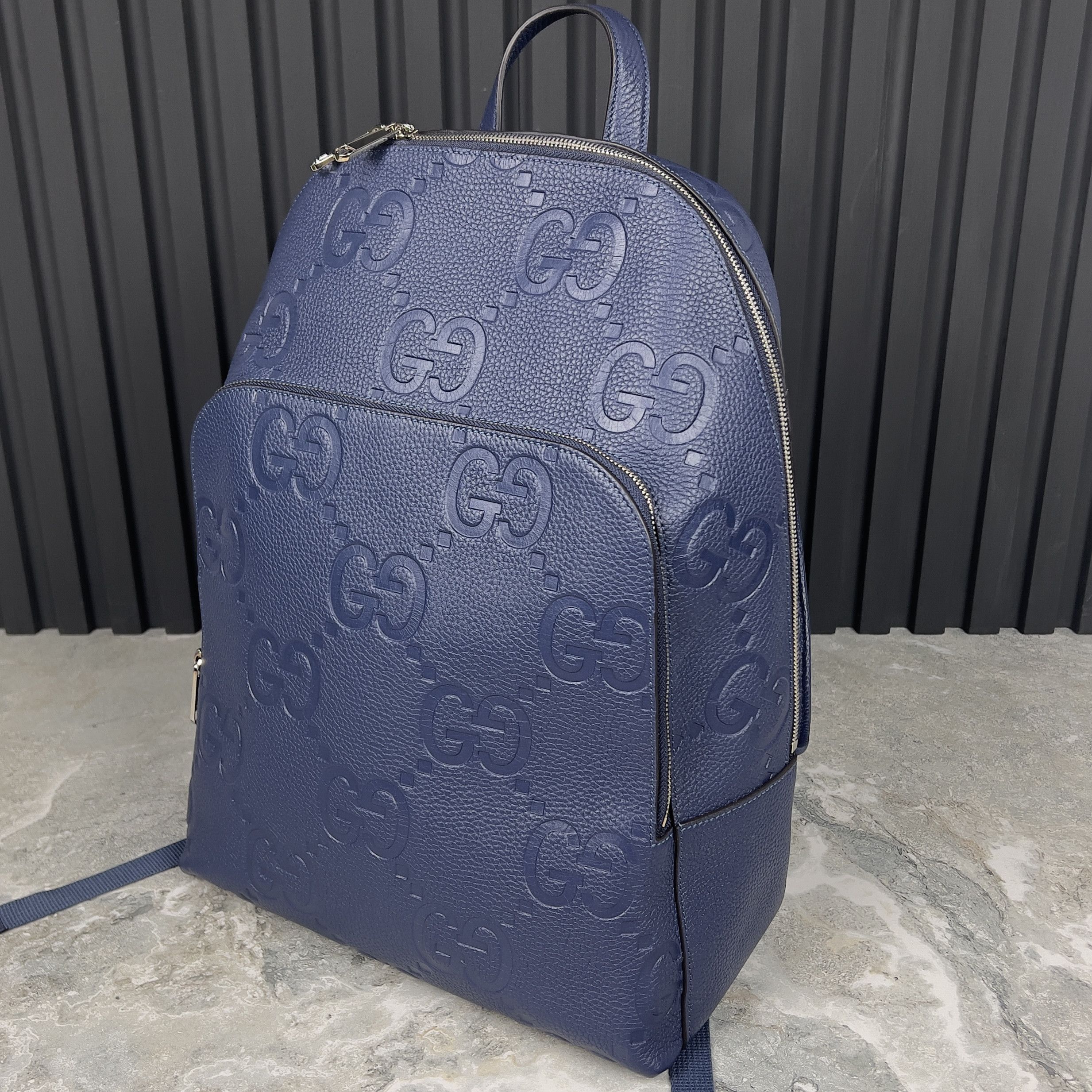 Gucci RRP $3550 Gucci Medium Jumbo GG Backpack Grain Leather Size ONE SIZE - 3 Thumbnail