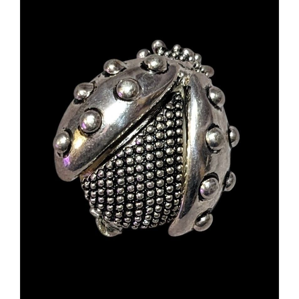 Other Silver Tone Nature Inspired Lady Bug Brooch Size ONE SIZE - 1 Thumbnail
