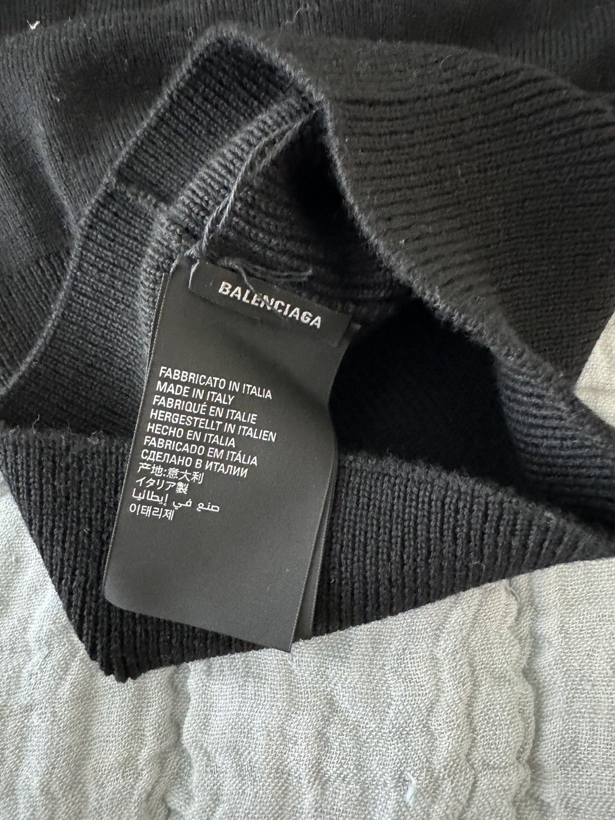 Balenciaga Balenciaga Wool Knit Baclava Size ONE SIZE - 3 Thumbnail