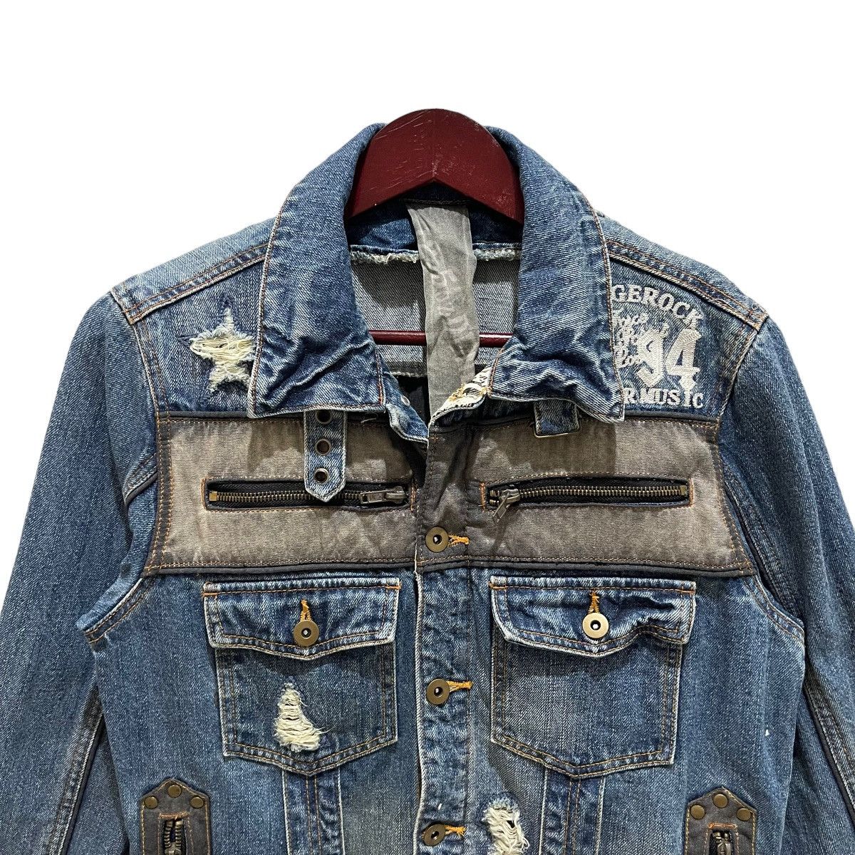 Japanese Brand 🔥Rare🔥12.5 oz Denim Jacket Size US L / EU 52-54 / 3 - 2 Thumbnail