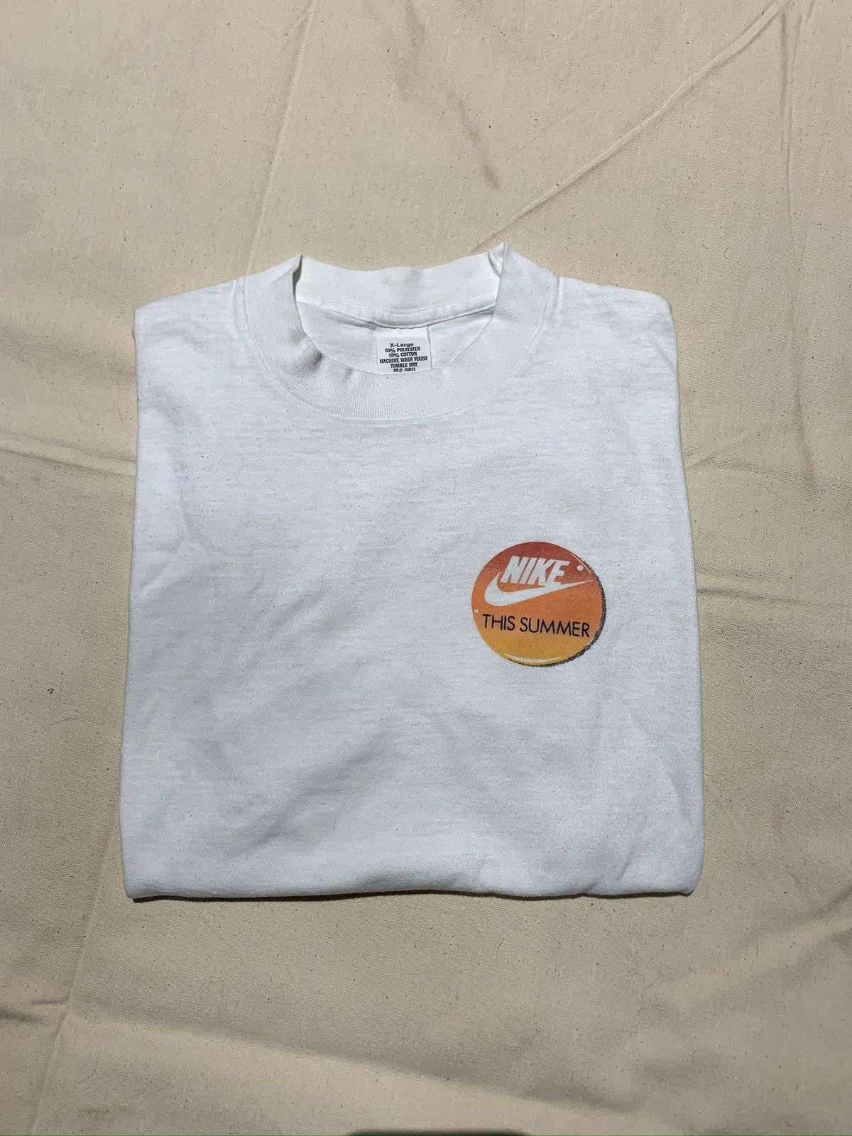 Nike Vintage 1990’s Nike “This Summer” Sporting Event T-Shirt Size US M / EU 48-50 / 2 - 1 Thumbnail
