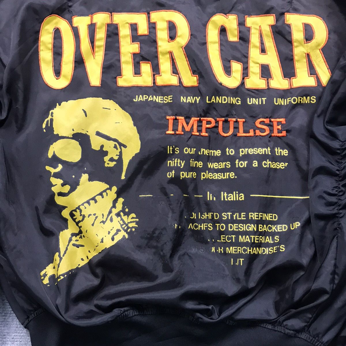 Japanese Brand BOMBER OVER CAR DESIGN LIGHT JACKET Size US M / EU 48-50 / 2 - 8 Thumbnail