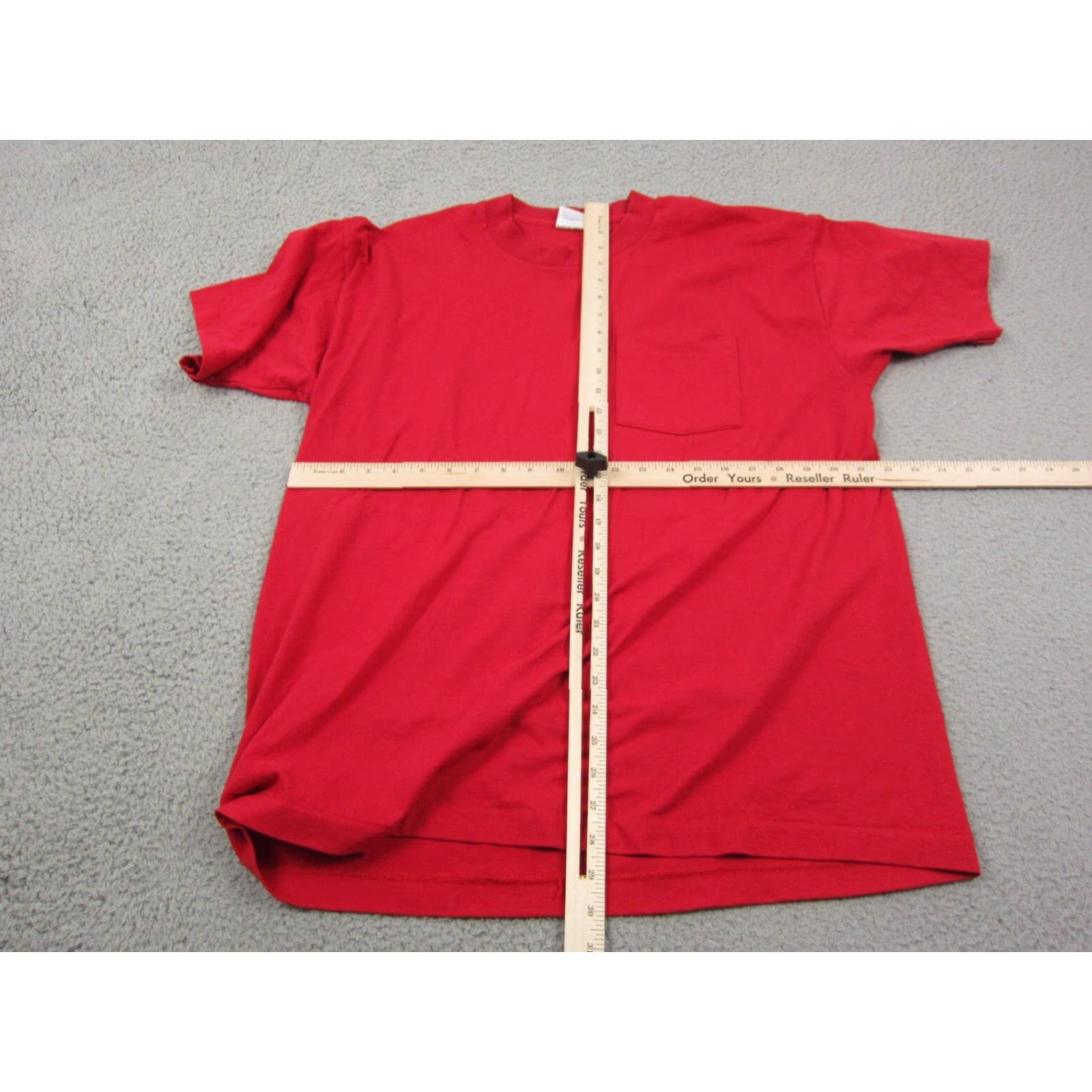 Vintage VINTAGE BVD Shirt Adult XL Red Mens XL Shirt 90s USA-Pattern Solid Crew Neck Short Sleeve T-Shirt Size US XL / EU 56 / 4 - 7 Thumbnail