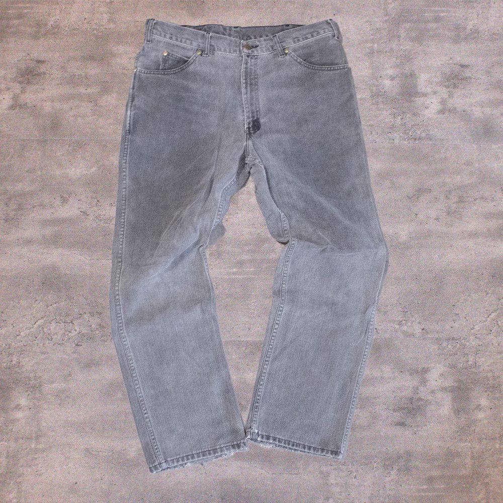 Mustang × Vintage Vintage 1990’s Mustang Faded Charcoal Grey Denim Size US 34 / EU 50 - 2 Thumbnail