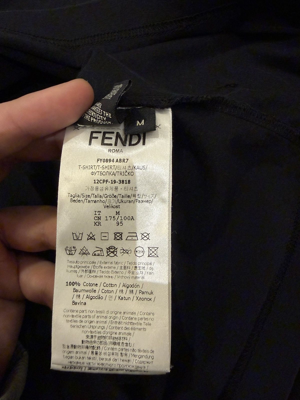 Fendi Fendi FF Monster Eye Tee Size US M / EU 48-50 / 2 - 5 Thumbnail