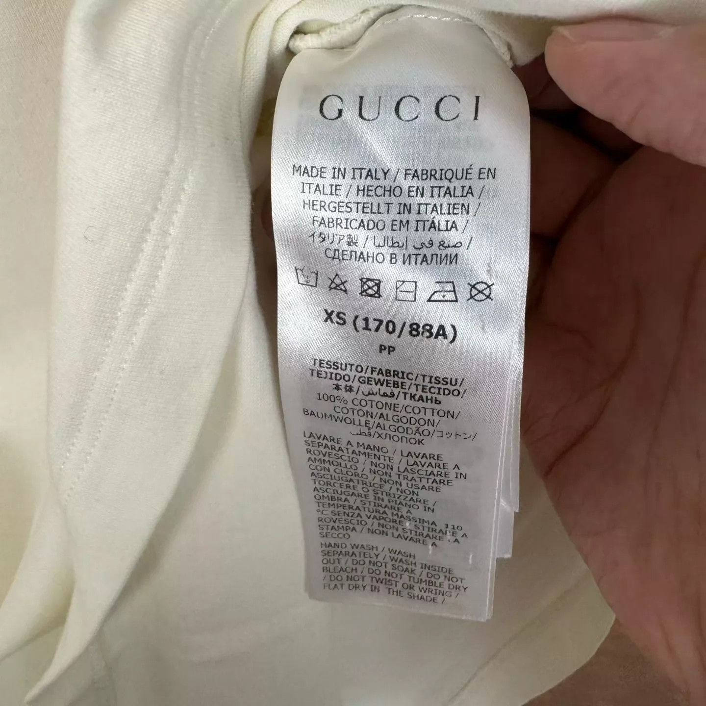 Gucci Gucci Blade Lightning Off-White Oversized Short Sleeve XS Size US XS / EU 42 / 0 - 6 Thumbnail