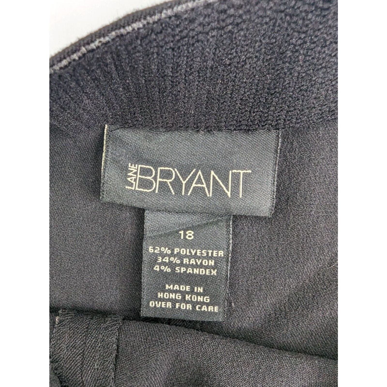 Vintage VINTAGE Lane Bryant Black Side Zip Skirt Women's Size 18 Knee Length Pencil Straight Slit Zip All Seasons Plus Department Women Size 40" / US 18 - 6 Thumbnail