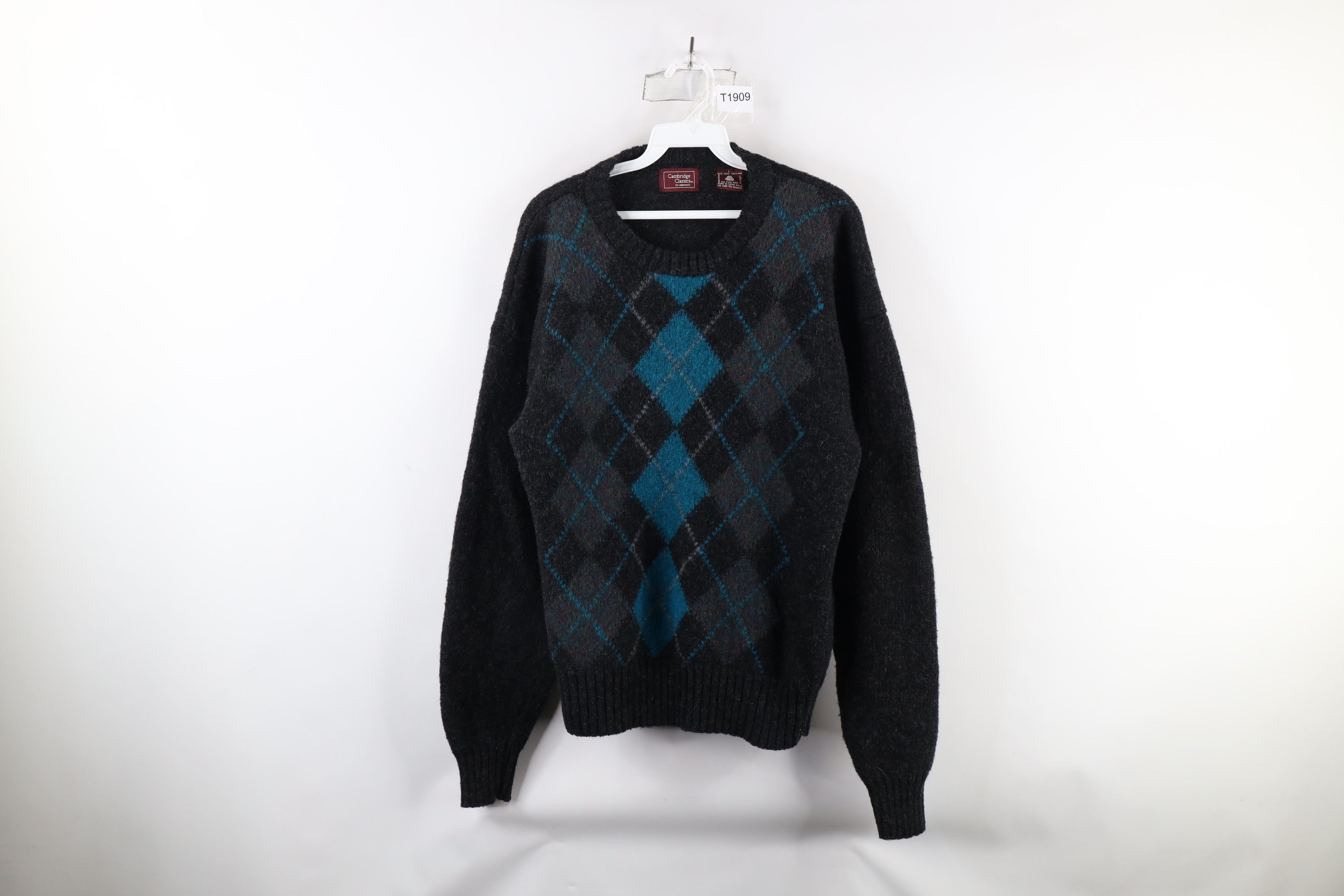 Vintage Vintage 90s Streetwear Heavyweight Shetland Wool Sweater Size L / US 10 / IT 46 - 1 Thumbnail