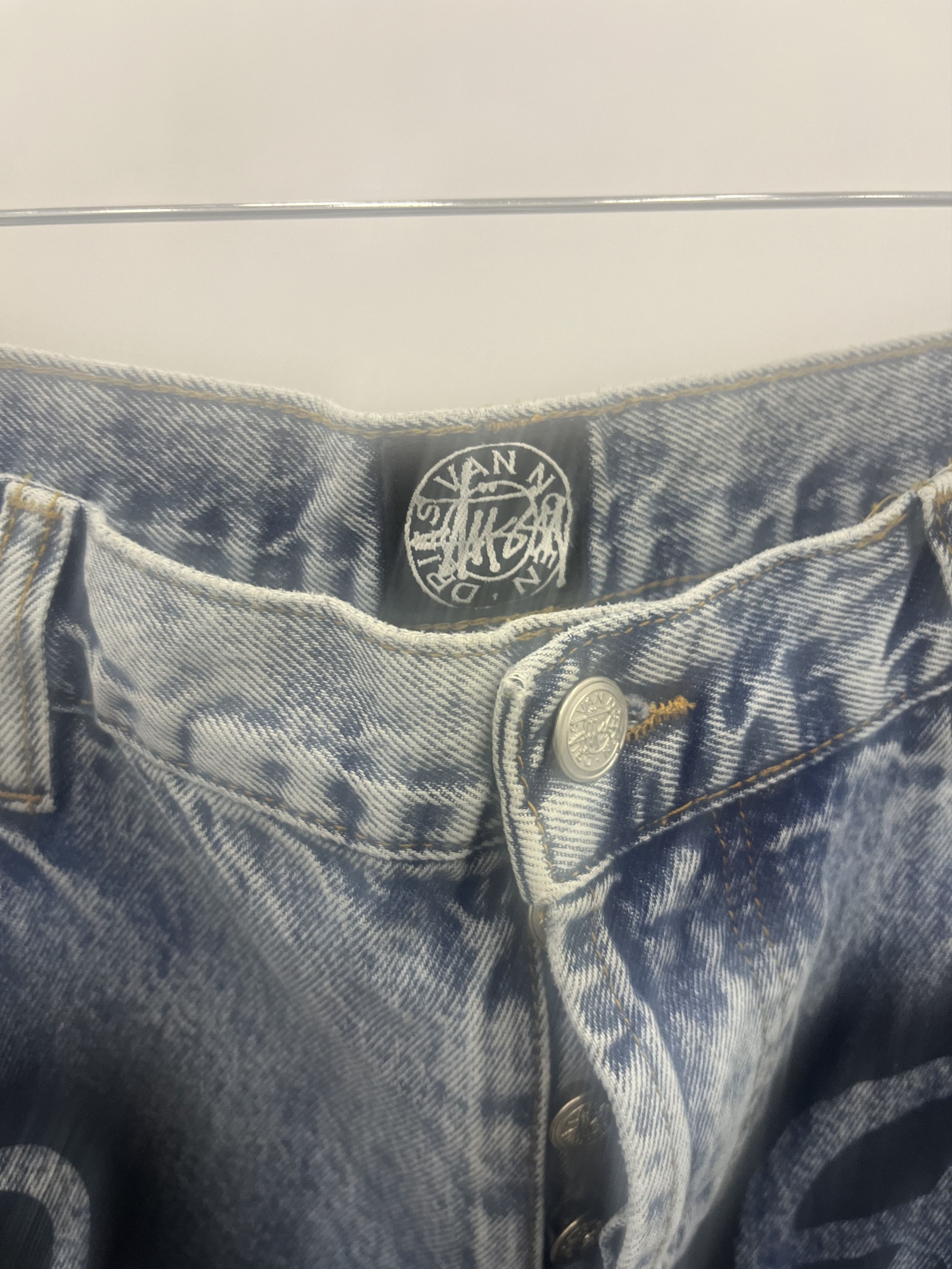 Dries Van Noten × Stussy Stussy x Dries Van noten stencil jeans Size US 34 / EU 50 - 6 Thumbnail