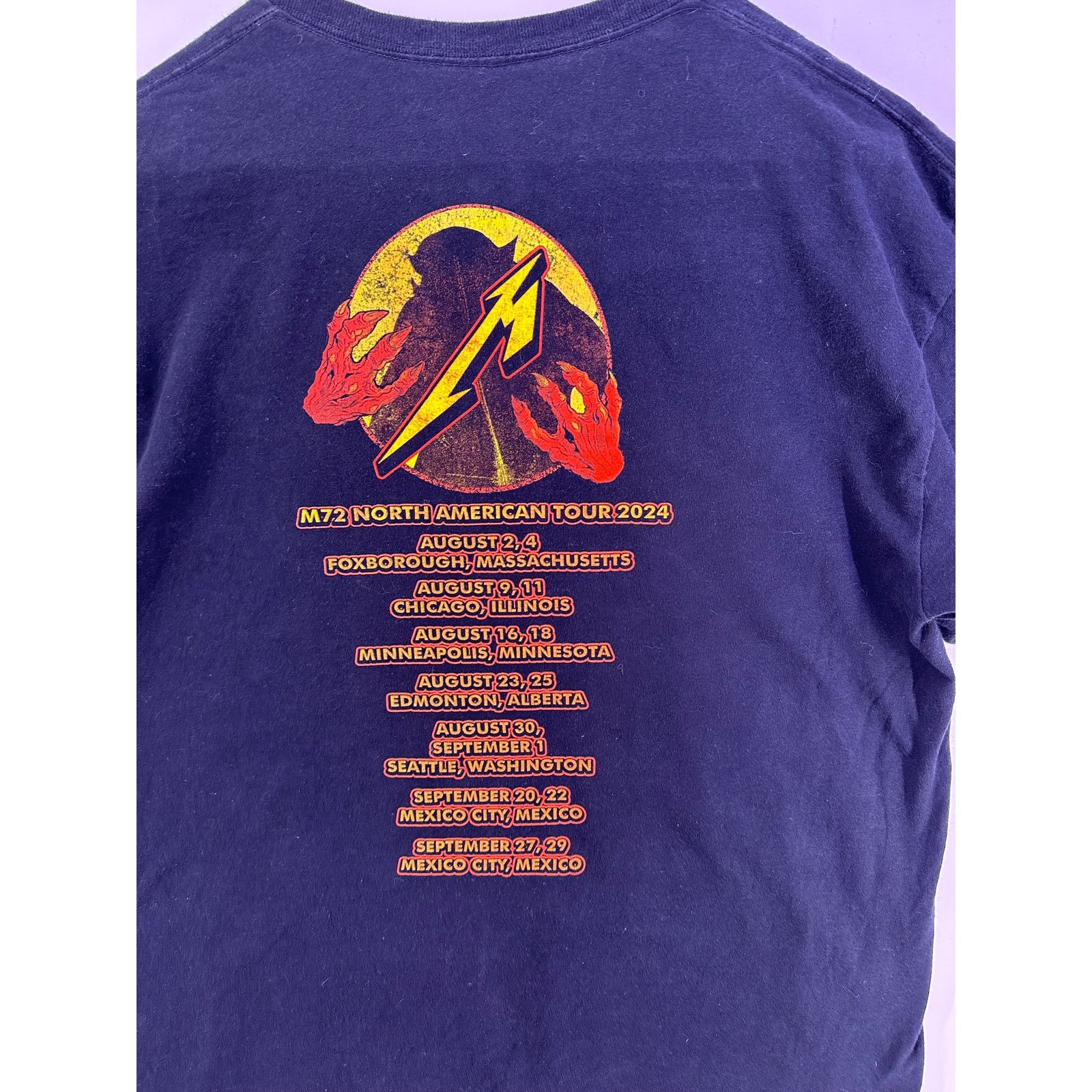 Metallica 2024 Metallica NorthAmerican M72 Tour Jump Fire Concert SZ L Size US XL / EU 56 / 4 - 11 Thumbnail