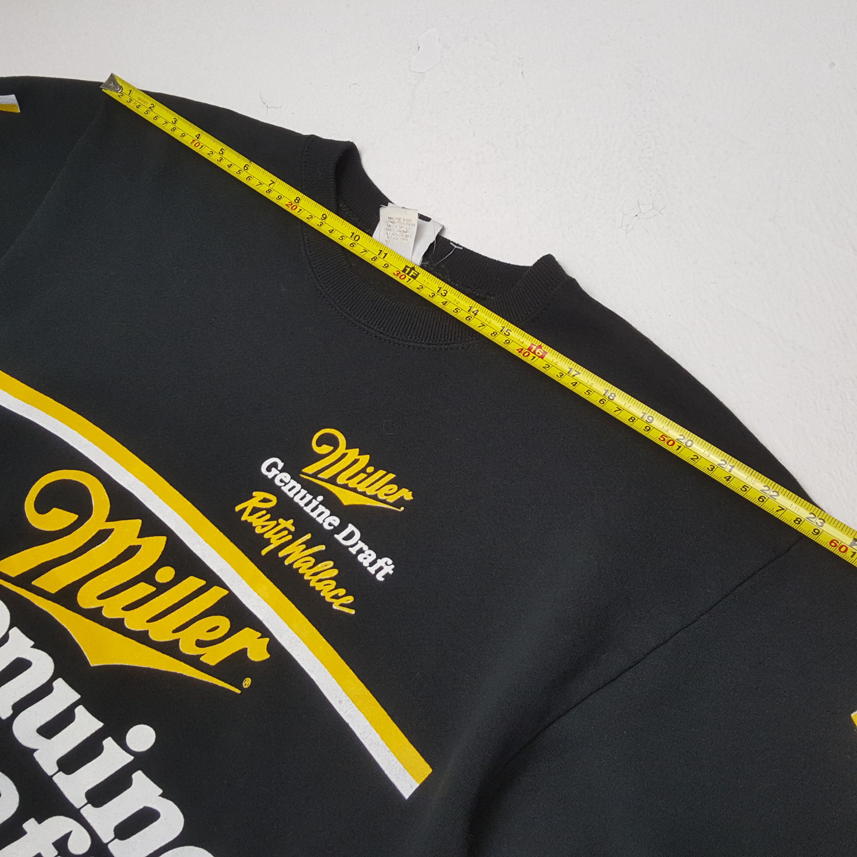 Lee × Vintage Vintage 90's Miller RUSTY WALLACE LEE Promo Sweatshirts Size US M / EU 48-50 / 2 - 4 Thumbnail