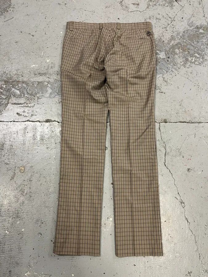 Gucci 2000s Gucci Beige Classy Checkered Tailored Pants Size US 31 - 8 Thumbnail