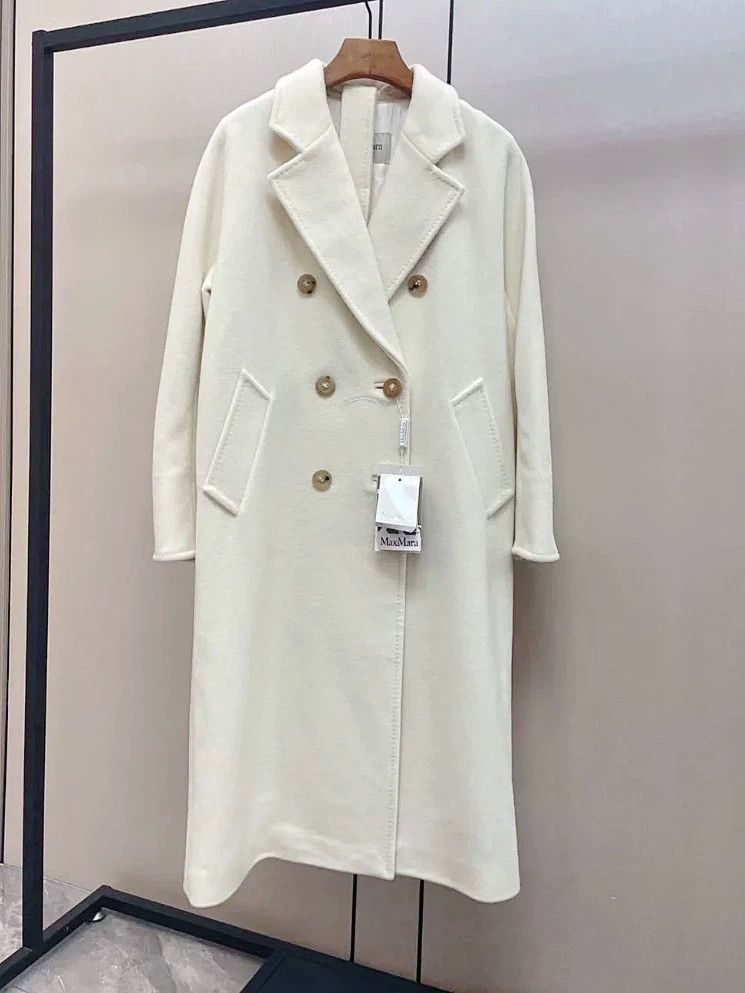 Max Mara 101801 Cream White Coat