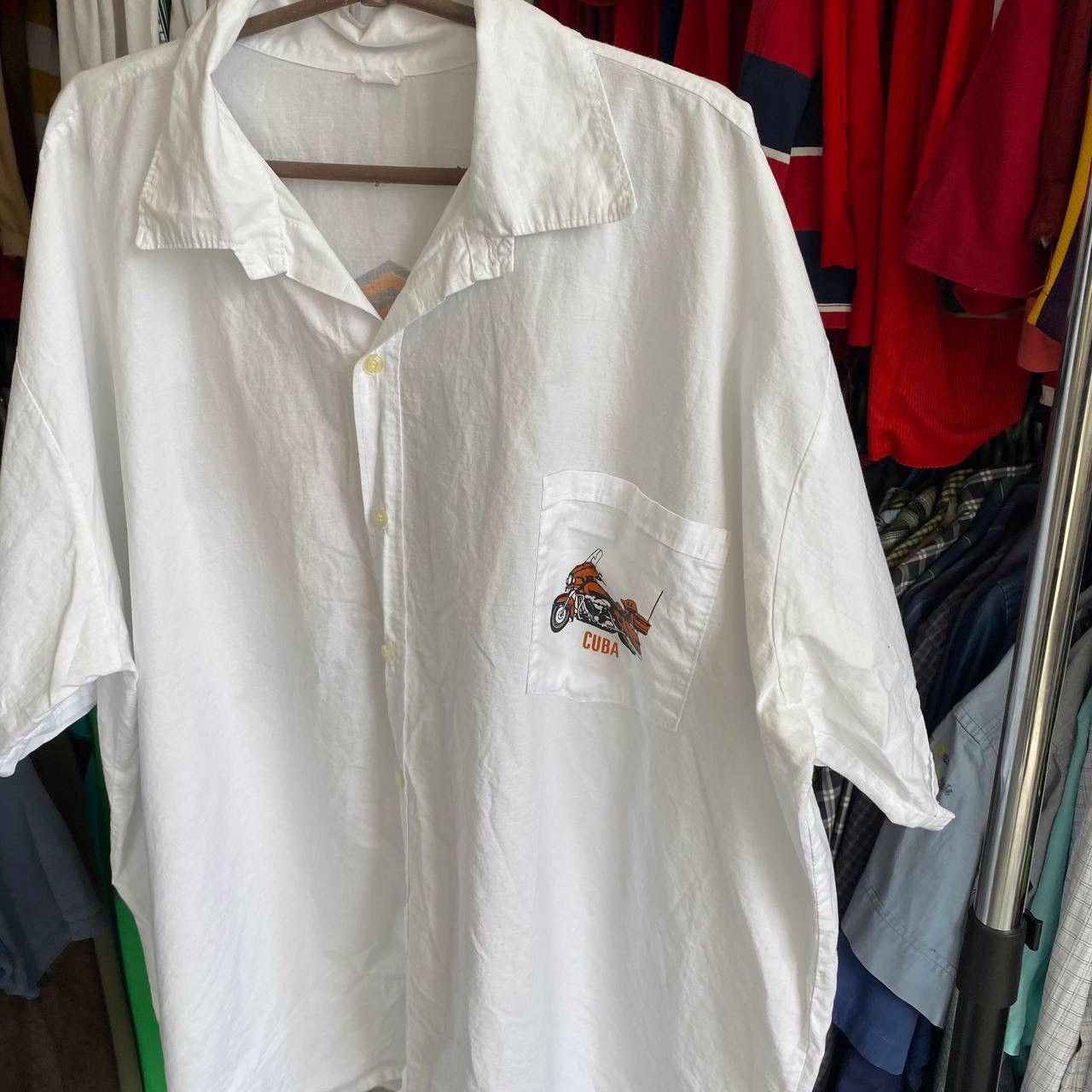 Harley Davidson × Vintage Vintage Harley Davidson Cuba Big logo band 90’s shirt Size US XXL / EU 58 / 5 - 6 Thumbnail