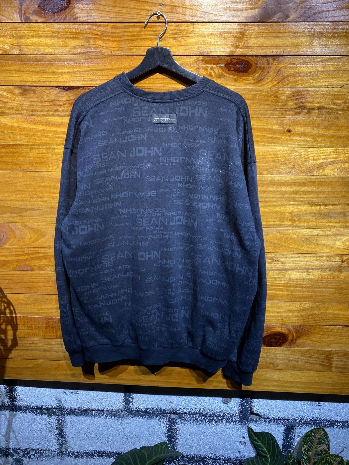 Sean John Vintage Sean John Sweatshirt Black Crewneck Made in Korea Size US XXL / EU 58 / 5 - 7 Thumbnail