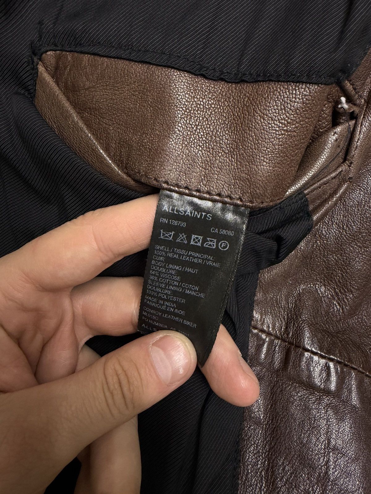 Allsaints AllSaints distressed Conroy Leather Biker Jacket, Oxblood Size US M / EU 48-50 / 2 - 23 Thumbnail