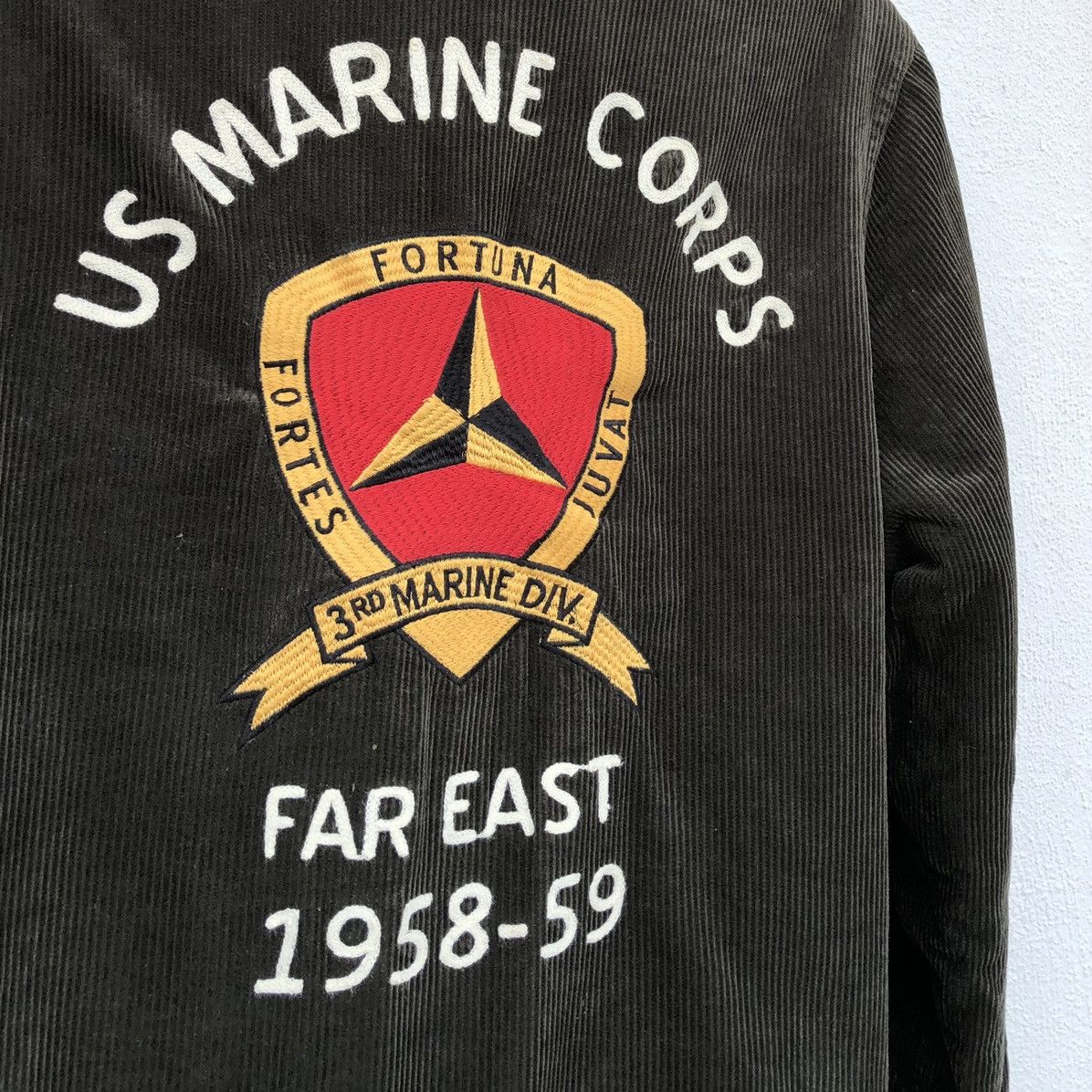 Vintage VTG Houston US Marine Corps Military Conduray Coach Jacket Size US XL / EU 56 / 4 - 5 Thumbnail