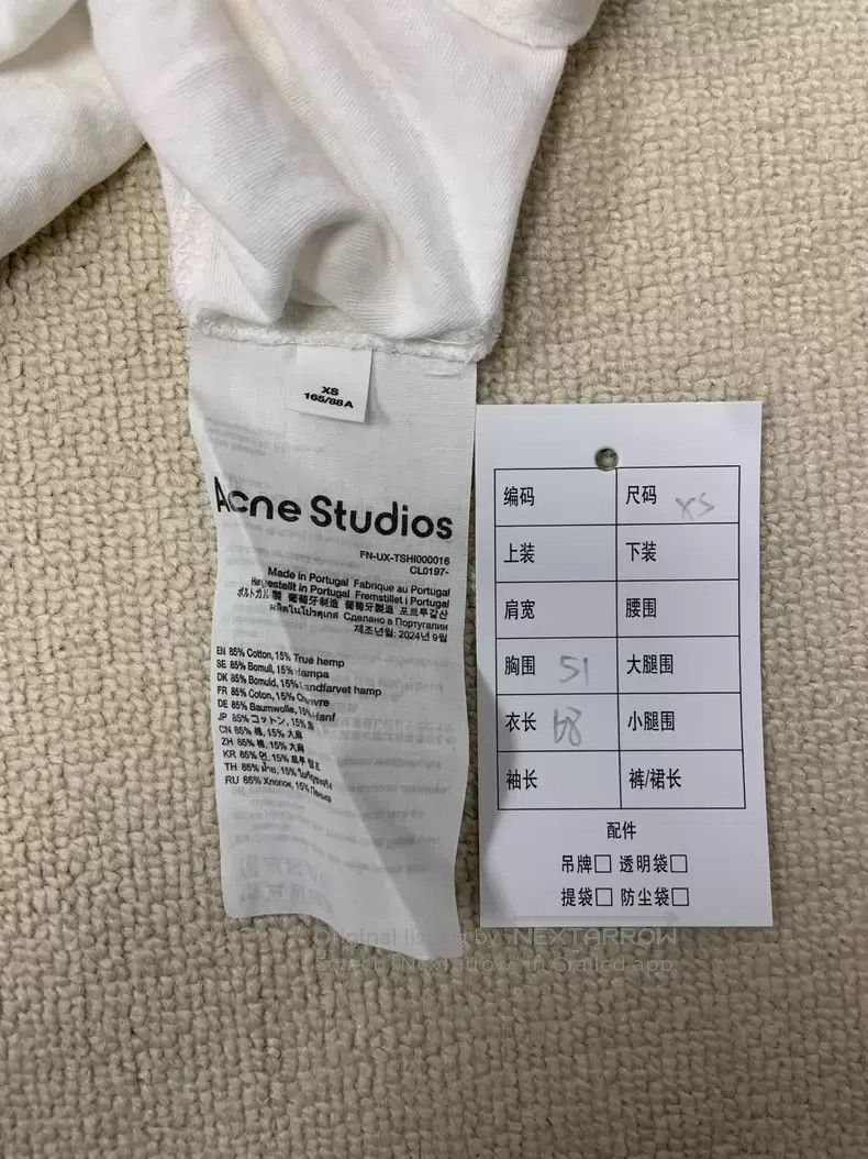 Acne Studios Acne Studios 1996 series letter logo distressed print roun Size US XS / EU 42 / 0 - 4 Thumbnail