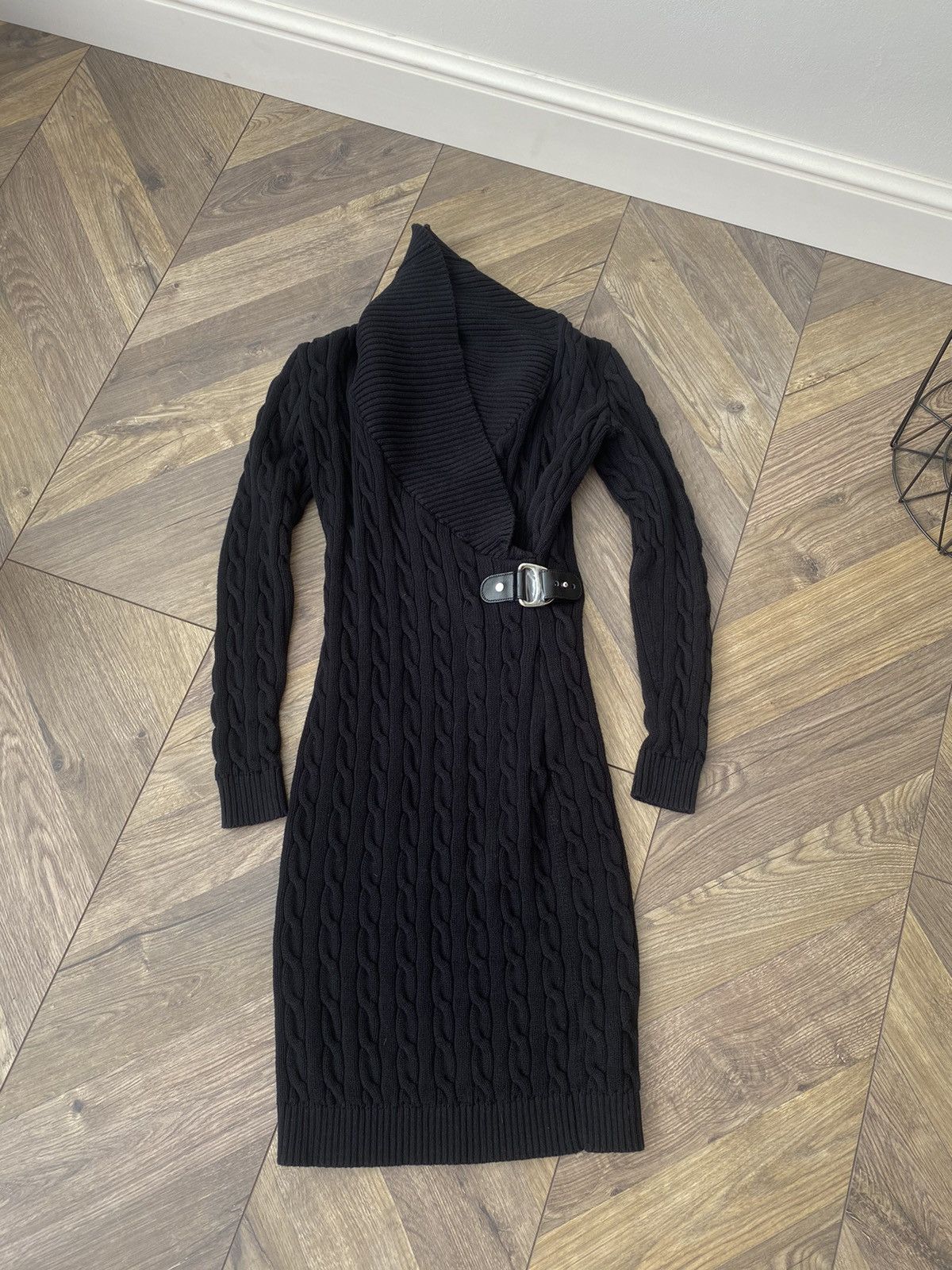 Vintage Ralph Lauren Black Label Cable Knit Dress
