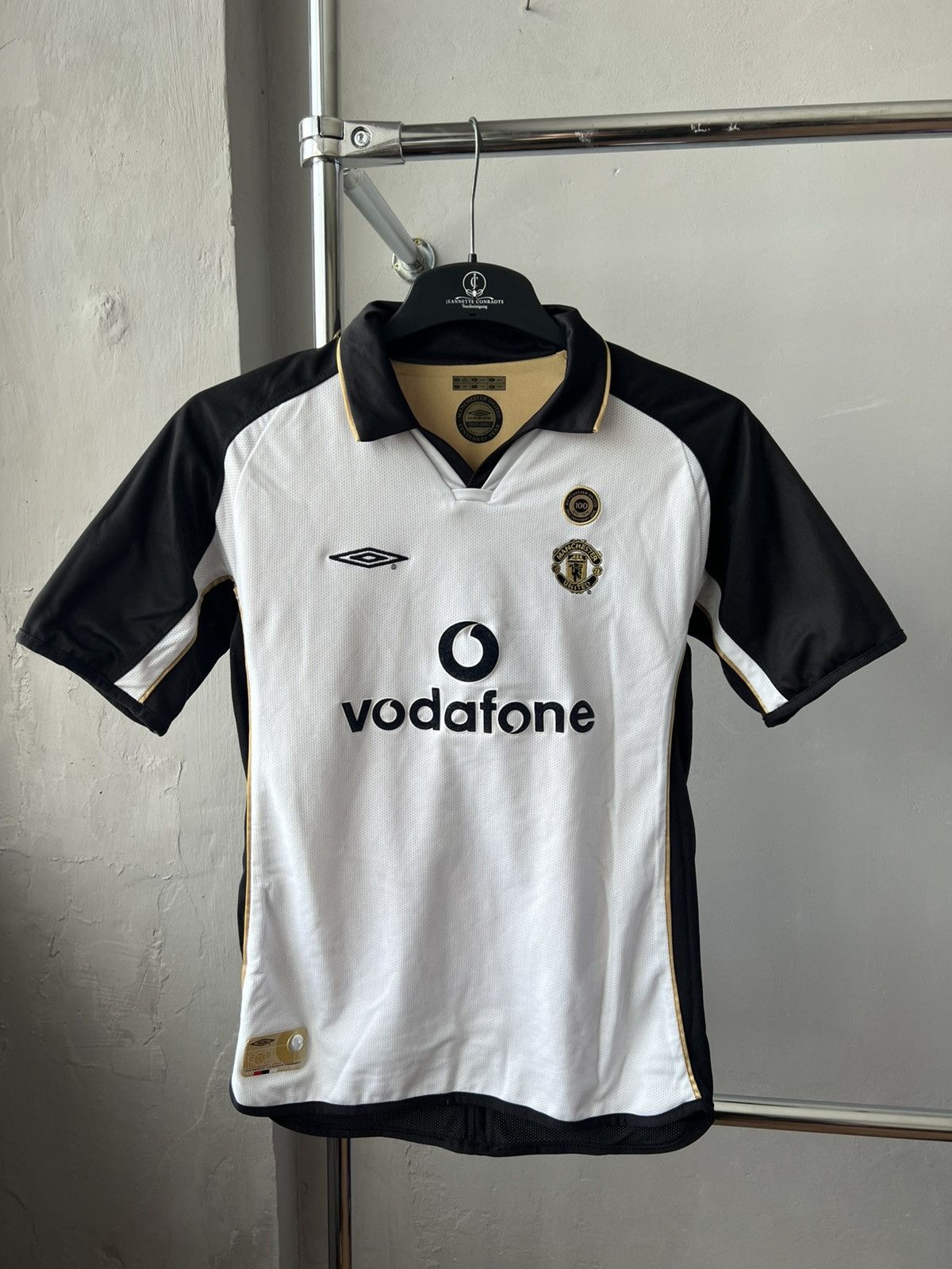Umbro 2001/02 MANCHESTER UNITED #4 VERON SOCCER JERSEY SHIRT L BOY Size US XS / EU 42 / 0 - 2 Thumbnail
