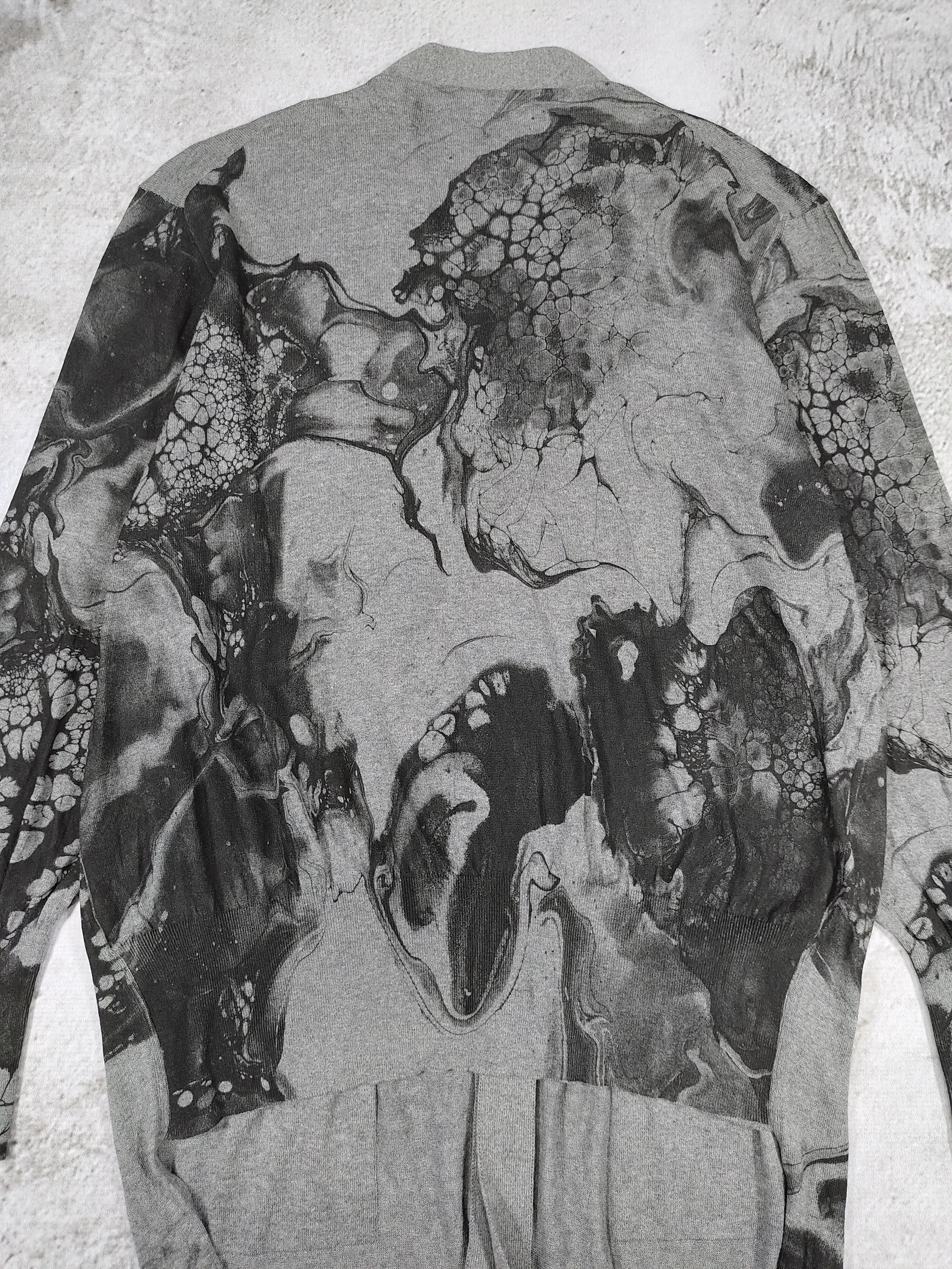 Vivienne Westwood Vivienne Westwood Man- Abstract Ink Art Silhouette Cardigan Size US L / EU 52-54 / 3 - 8 Thumbnail
