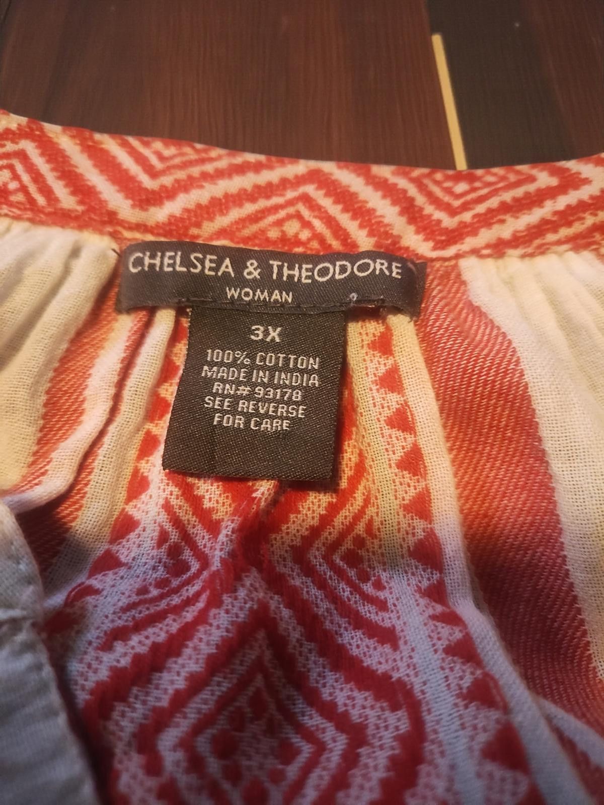 Other Chelsea & Theodore Women's 100% Cotton Blouse Size 3XL Size 3XL / US 20-22 - 7 Thumbnail